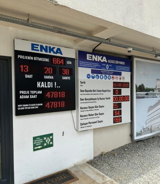 Gebze iş günü panosu