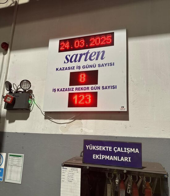 Gebze kazasız gün panosu